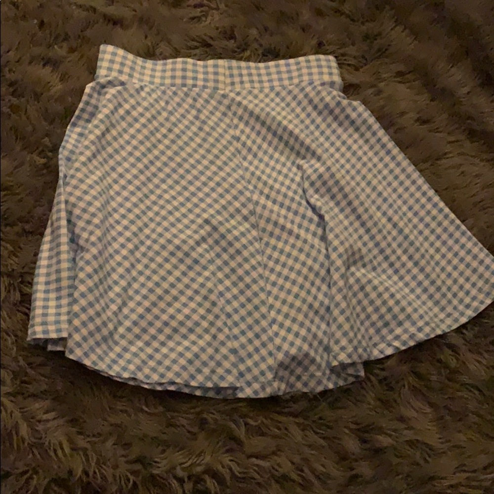 Girls blue and white skater skirt